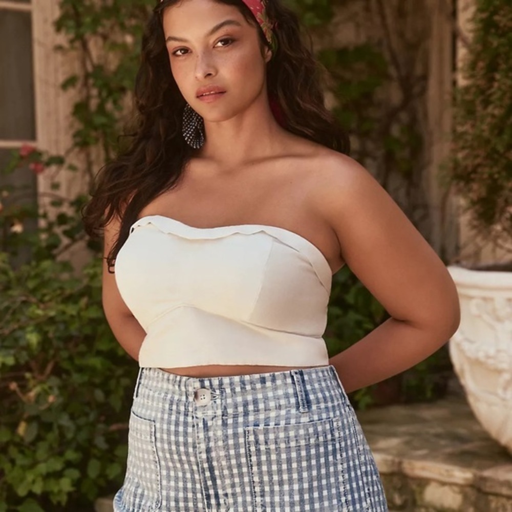 Anthropologie Maeve Bustier Top - Picture 2 of 7